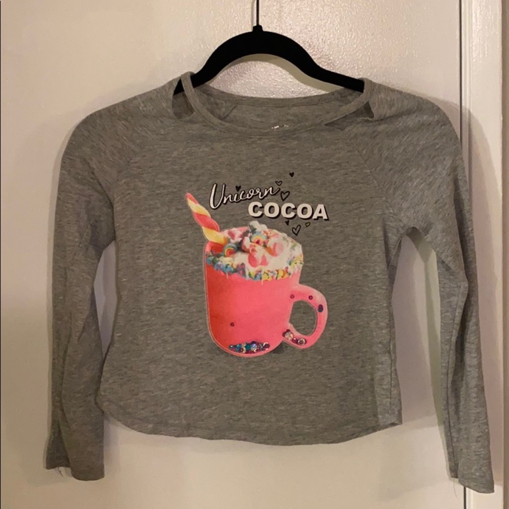 Long sleeved girls justice shirt